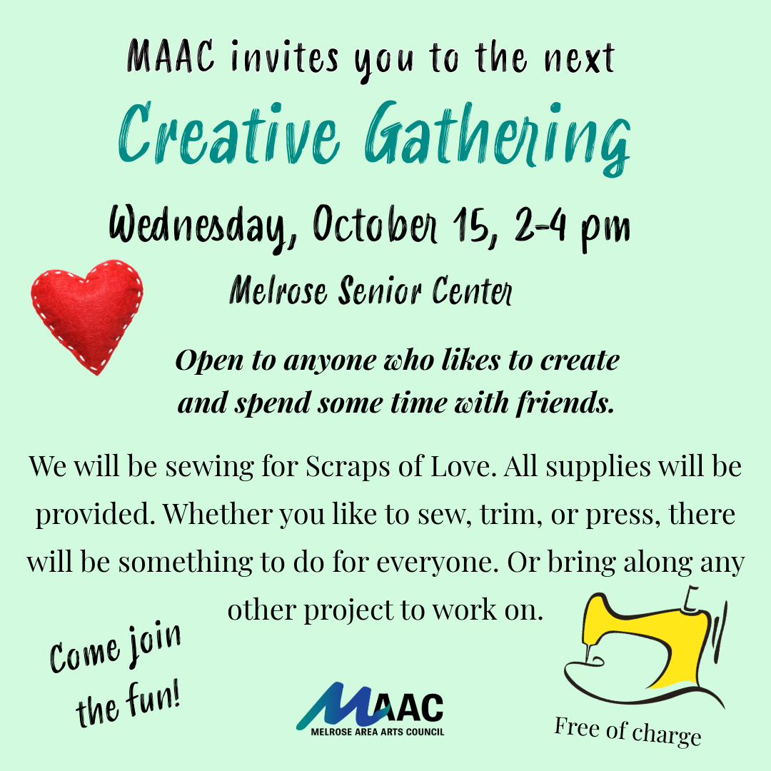 Creative Gathering ad for October