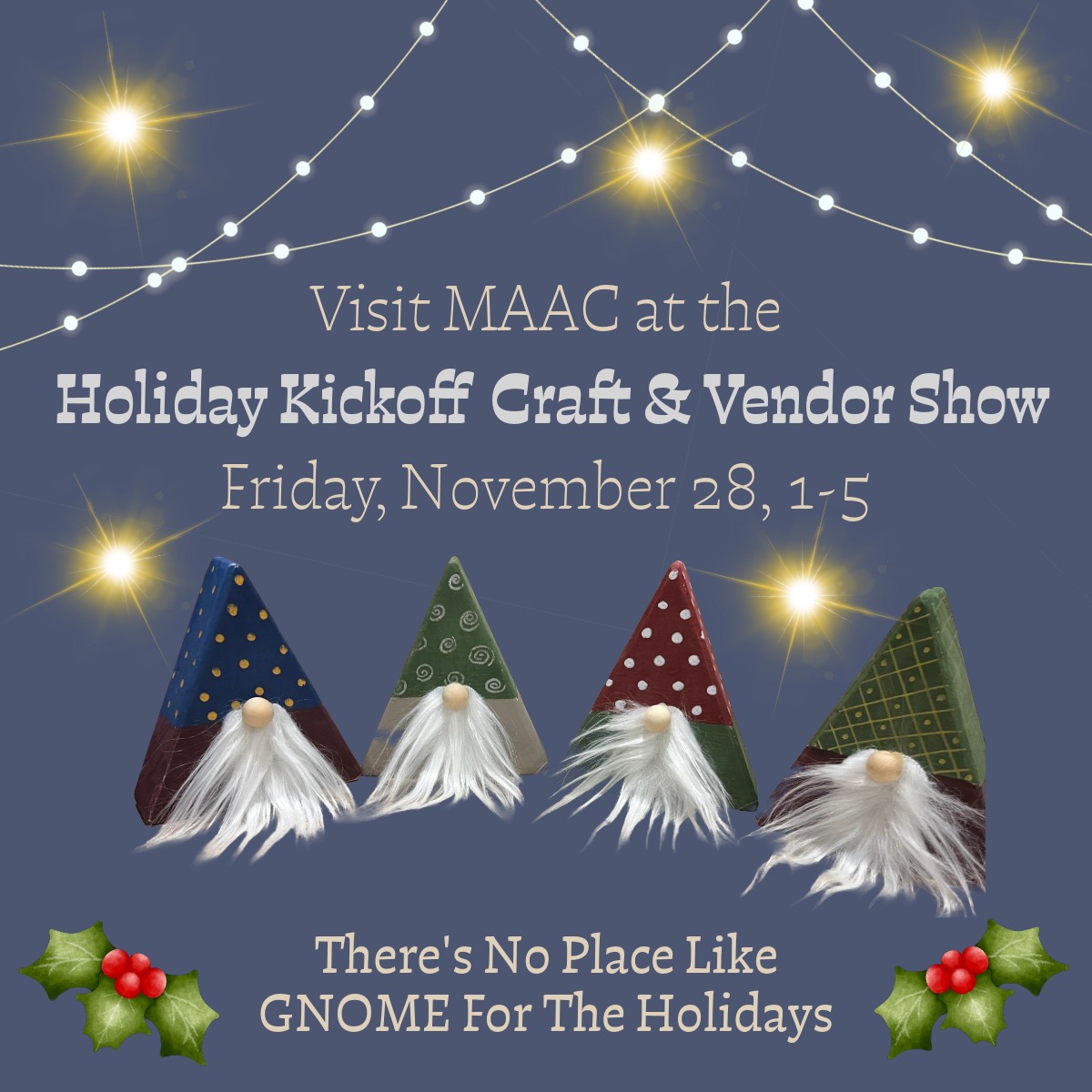 MAAC holiday kickoff craft & vendor show advertising