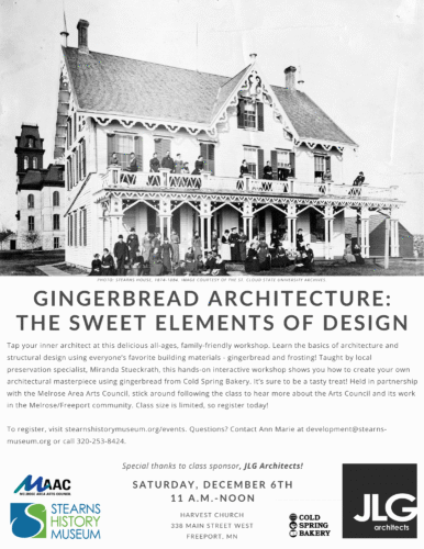 Gingerbread Architecture - 6 December 2025 (1) advertising for gingerbread house building