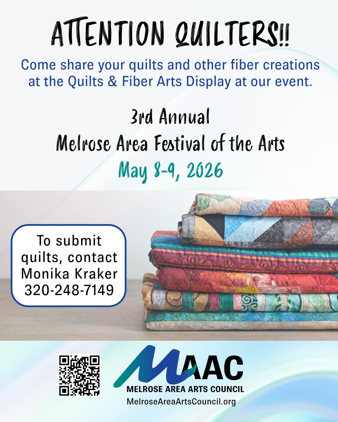 Calling all Quilters - information for the Arts Festival