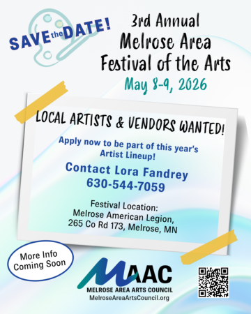 Festival ad information and local artist and vendors wanted