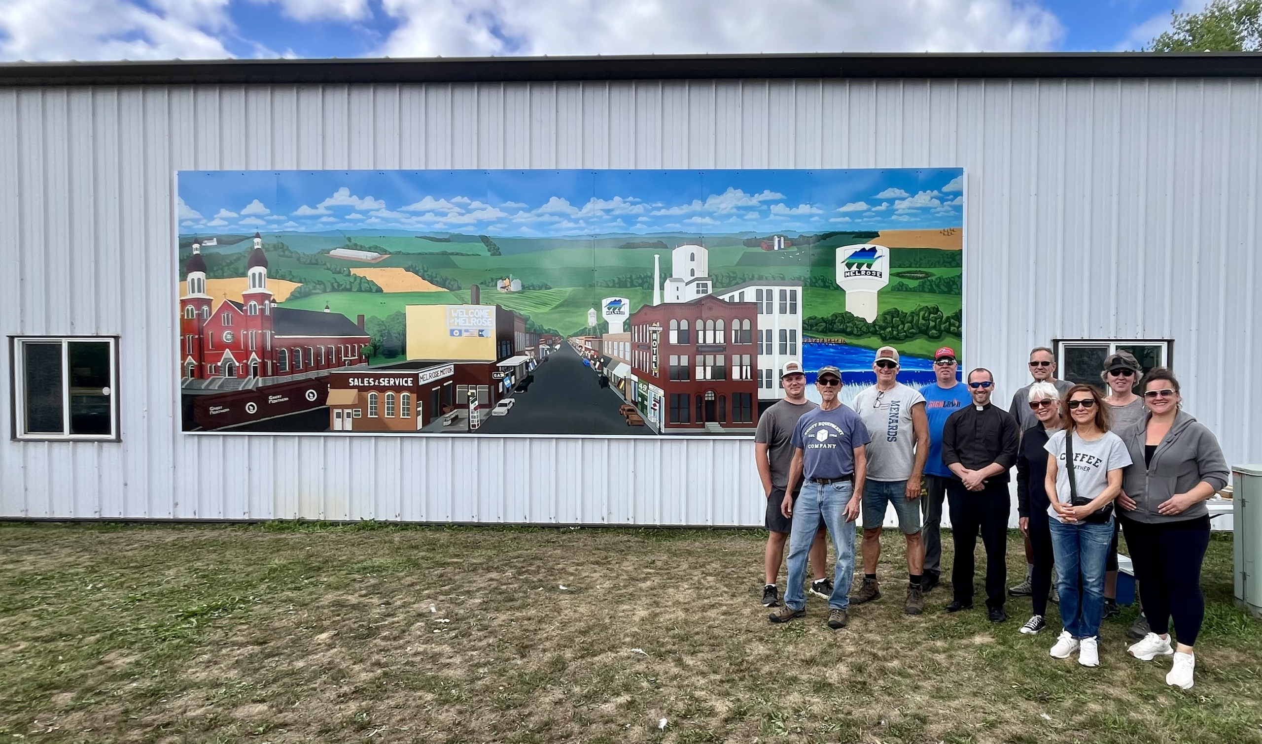 historical journey of melrose mural and the installation crew
